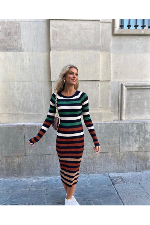 Striped Dress - Multicolored