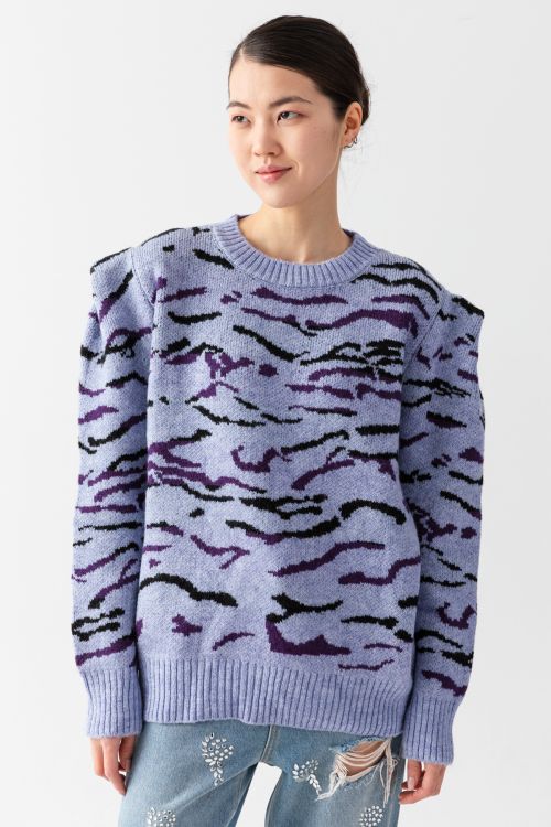 Zebra Patterned Women's Sweater